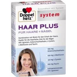 DOPPELHERZ Hair Plus systemtabletter, 30 st