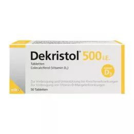 DEKRISTOL 500 I.E. tabletter, 50 st