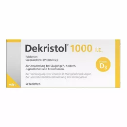 DEKRISTOL 1 000 I.U.-tabletter, 50 st