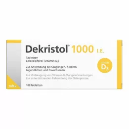 DEKRISTOL 1 000 I.U.-tabletter, 100 st