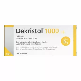 DEKRISTOL 1 000 I.U.-tabletter, 200 st