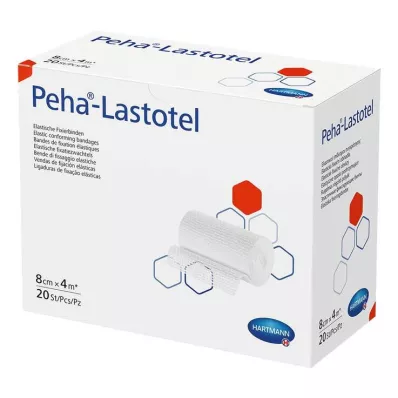 PEHA-LASTOTEL Fixeringsbandage 8 cmx4 m, 20 st