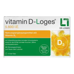 VITAMIN D-LOGES 5 600 I.E. veckodepå tuggtablett, 15 st