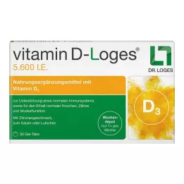 VITAMIN D-LOGES 5 600 I.E. veckodepå tuggtablett, 30 st