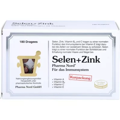 SELEN+ZINK Pharma Nord dragerade tabletter, 180 st