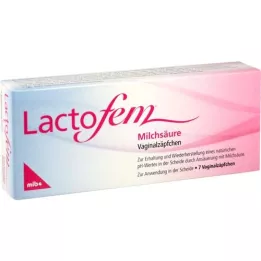 LACTOFEM Vaginala suppositorier med mjölksyra, 7 st
