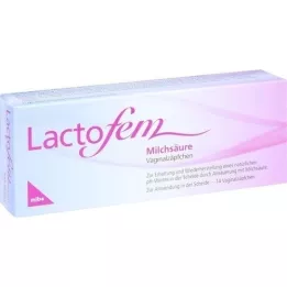LACTOFEM Vaginala suppositorier med mjölksyra, 14 st
