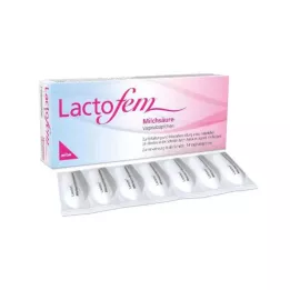 LACTOFEM Vaginala suppositorier med mjölksyra, 14 st