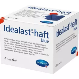 IDEALAST-självhäftande färgbandage 4 cmx4 m blå, 1 st