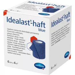 IDEALAST-självhäftande färgbandage 6 cmx4 m blå, 1 st