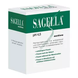 SAGELLA aktiva rengöringsservetter, 10 st