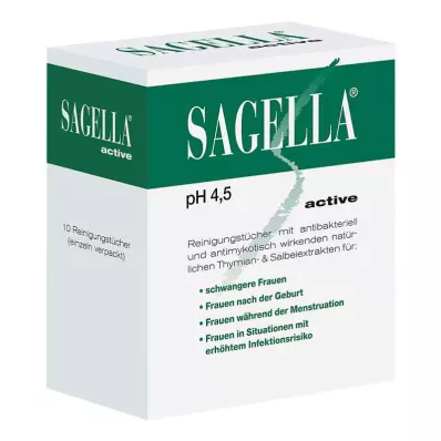 SAGELLA aktiva rengöringsservetter, 10 st