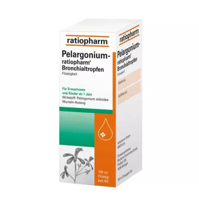 Pelargonium ratiopharm bronkial droppar, 100 ml Pelargonium ratiopharm bronkial droppar, 100 ml