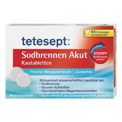 Tetesept halsbränna akut tuggtabletter, 20 st Tetesept halsbränna akut tuggtabletter, 20 st