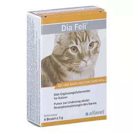 DIA FELI Pulver för katter, 6X3 g