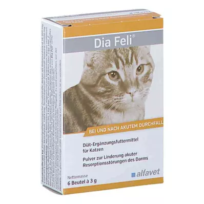 Dia Feli pulver för katter (6x3 g) Dia Feli pulver för katter (6x3 g)