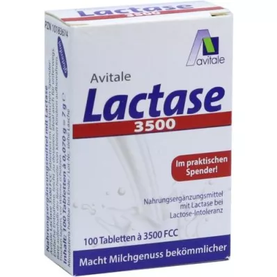 LACTASE 3 500 FCC Tabletter i klickdispenser, 100 st