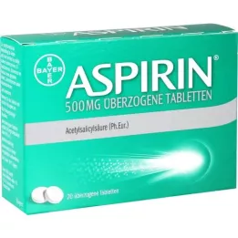 ASPIRIN 500 mg dragerade tabletter, 20 st
