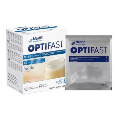 Optifast hemdryck vaniljpulver, 8x55 g
