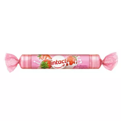 INTACT Dextrosrulle jordgubbsyoghurt, 40 g INTACT Dextrosrulle jordgubbsyoghurt, 40 g