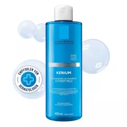 ROCHE-POSAY Kerium extremt milt gel-schampo, 400 ml