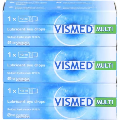 VISMED MULTI Ögondroppar, 3X10 ml