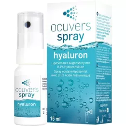 OCUVERS spray hyaluron ögonspray med hyaluron, 15 ml