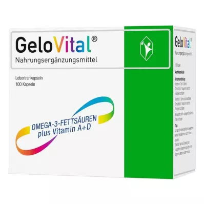 GELOVITAL Kosttillskott torskleverolja kapslar, 100 st