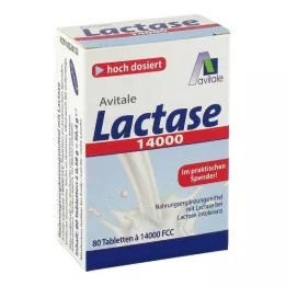 LACTASE 14 000 FCC Tabletter i dispenser, 80 st