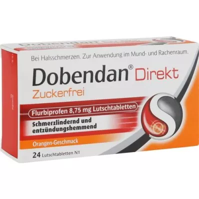 DOBENDAN Direkt sockerfri Flurbiprofen 8,75 mg Lut, 24 st