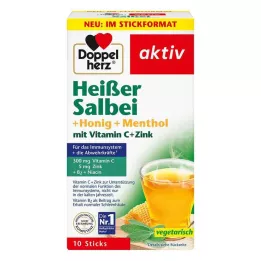 DOPPELHERZ granulat av het salvia+honung+mentol, 10 st