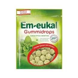 EM-EUKAL Eukalyptus-mentol-gummidroppar, sockerhaltiga, 90 g