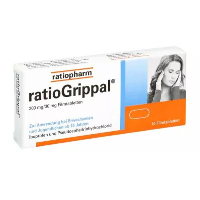 RATIOGRIPPAL 200 mg/30 mg filmdragerade tabletter, 10 st