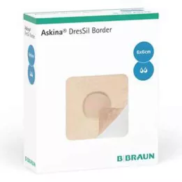 ASKINA DresSil Border Sil.Schaumst.V.6x6 cm, 10 st
