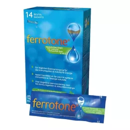 FERROTONE Järn med äpplekoncentrat och vitamin C tablett, 14 x 25 ml