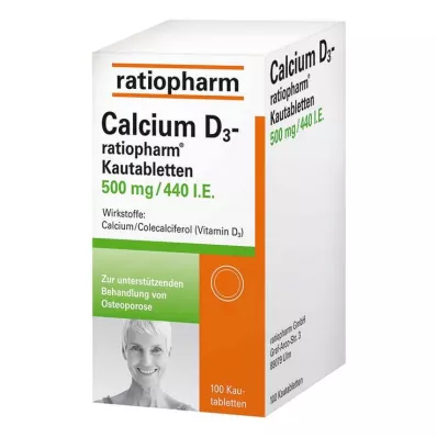 Calcium D3 ratiopharm tuggtabletter, 100 st Calcium D3 ratiopharm tuggtabletter, 100 st