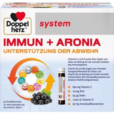 DOPPELHERZ Ampuller för Immun+Aronia-systemet, 30 st