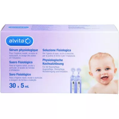 ALVITA ampuller med fysiologisk saltlösning, 30X5 ml