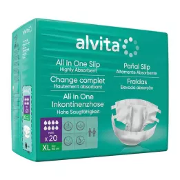 ALVITA Allt-i-ett inkontinensbyxor maxi xl natt, 20 st