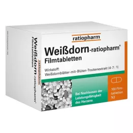 WEISSDORN-RATIOPHARM Filmdragerade tabletter, 100 st