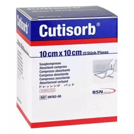 CUTISORB Absorberande kompresser sterila 10x10 cm, 25 st