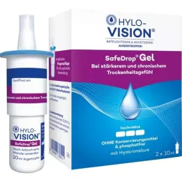 HYLO-VISION SafeDrop Gel Ögondroppar, 2X10 ml