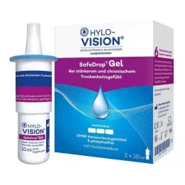 Hylo-Vision Safedrop Gel ögondroppar, 2x10 ml