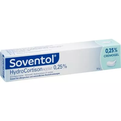 SOVENTOL Hydrokortisonacetat 0,25% kräm, 50 g