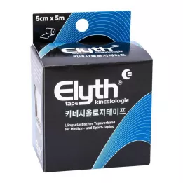 KINESIOLOGIE Tejp Elyth 5 cmx5 m svart, 1 st