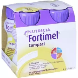FORTIMEL Kompakt 2.4 Banansmak, 4X125 ml