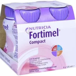 FORTIMEL Compact 2.4 Jordgubbssmak, 4X125 ml