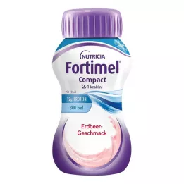 FORTIMEL Compact 2.4 Jordgubbssmak, 4X125 ml