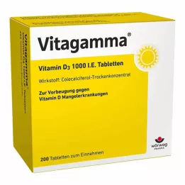 VITAGAMMA Vitamin D3 1 000 I.U. tabletter, 200 st