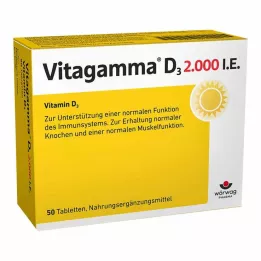 VITAGAMMA D3 2 000 I.U. vitamin D3 NEM tabletter, 50 st